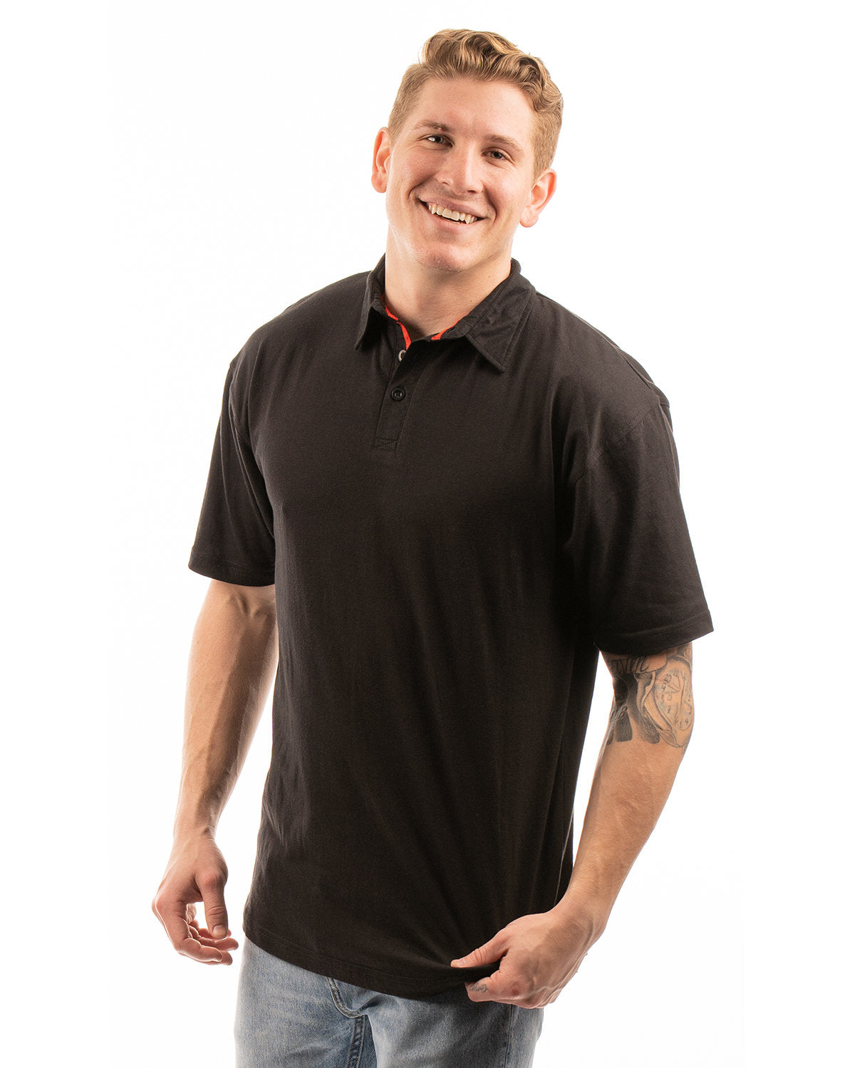 Burnside Men's Fader Jersey Polo Burnside