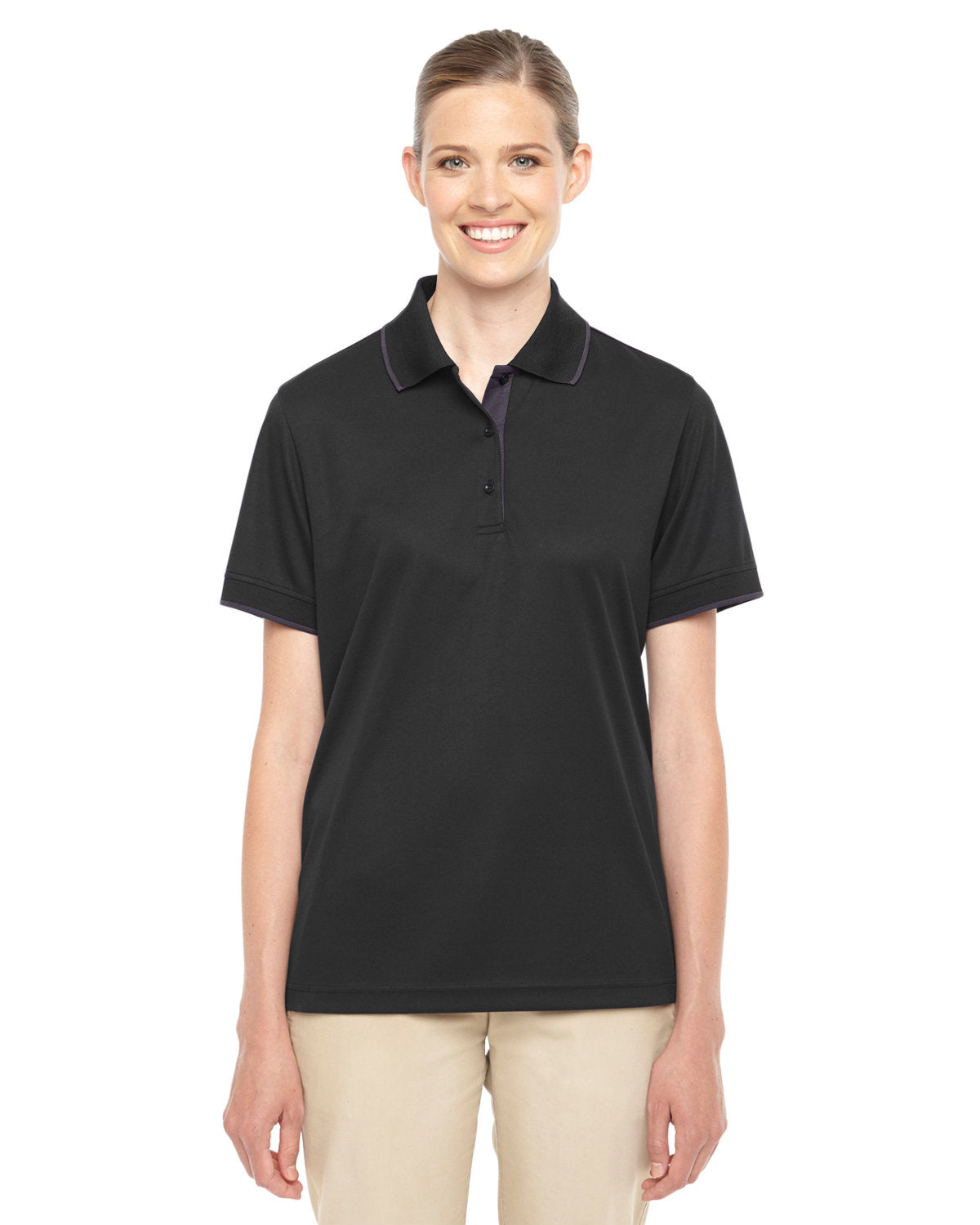 CORE365 Ladies' Motive Performance Piqué Polo with Tipped Collar CORE365