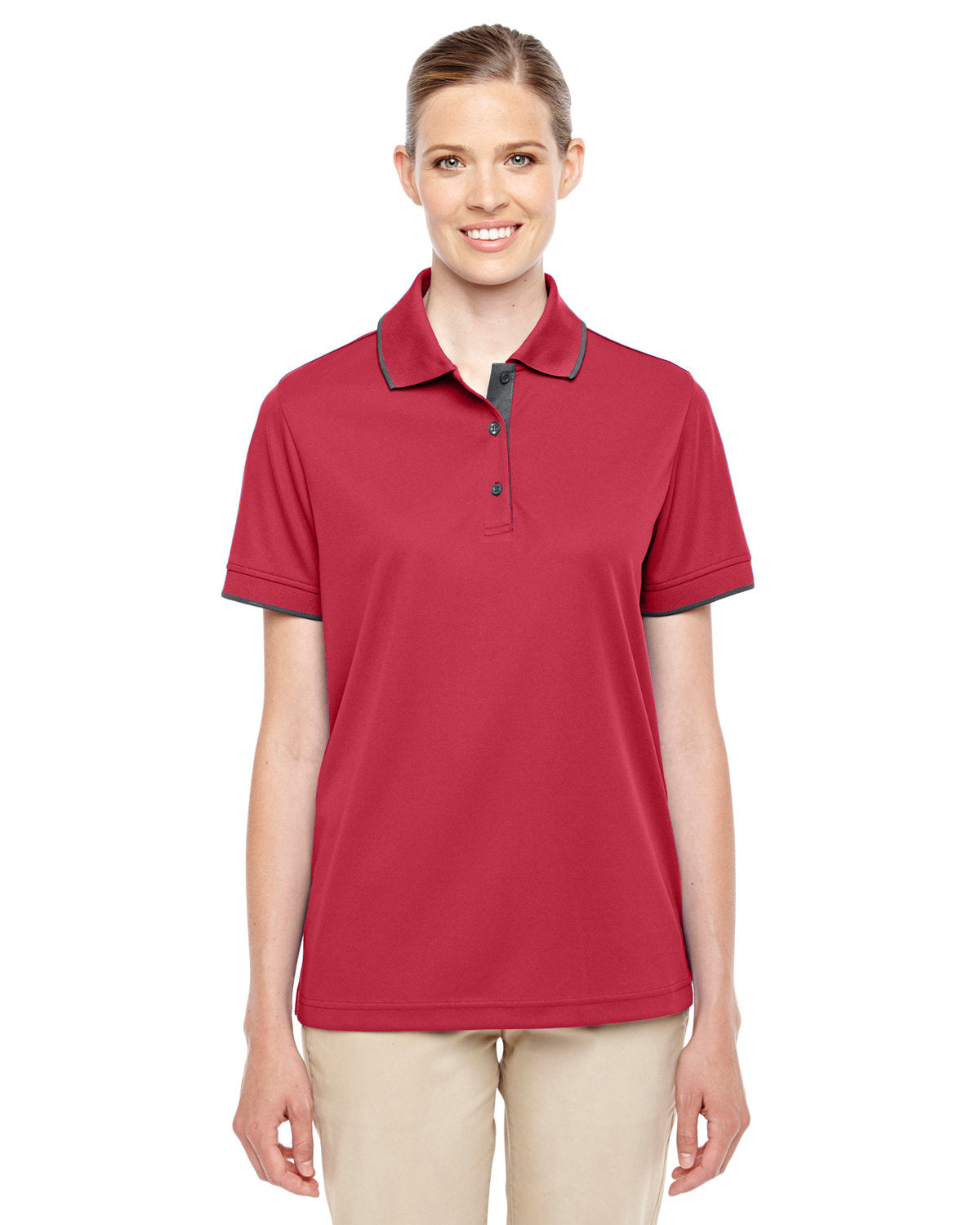 CORE365 Ladies' Motive Performance Piqué Polo with Tipped Collar CORE365