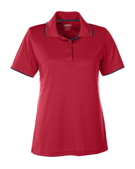 CORE365 Ladies' Motive Performance Piqué Polo with Tipped Collar CORE365