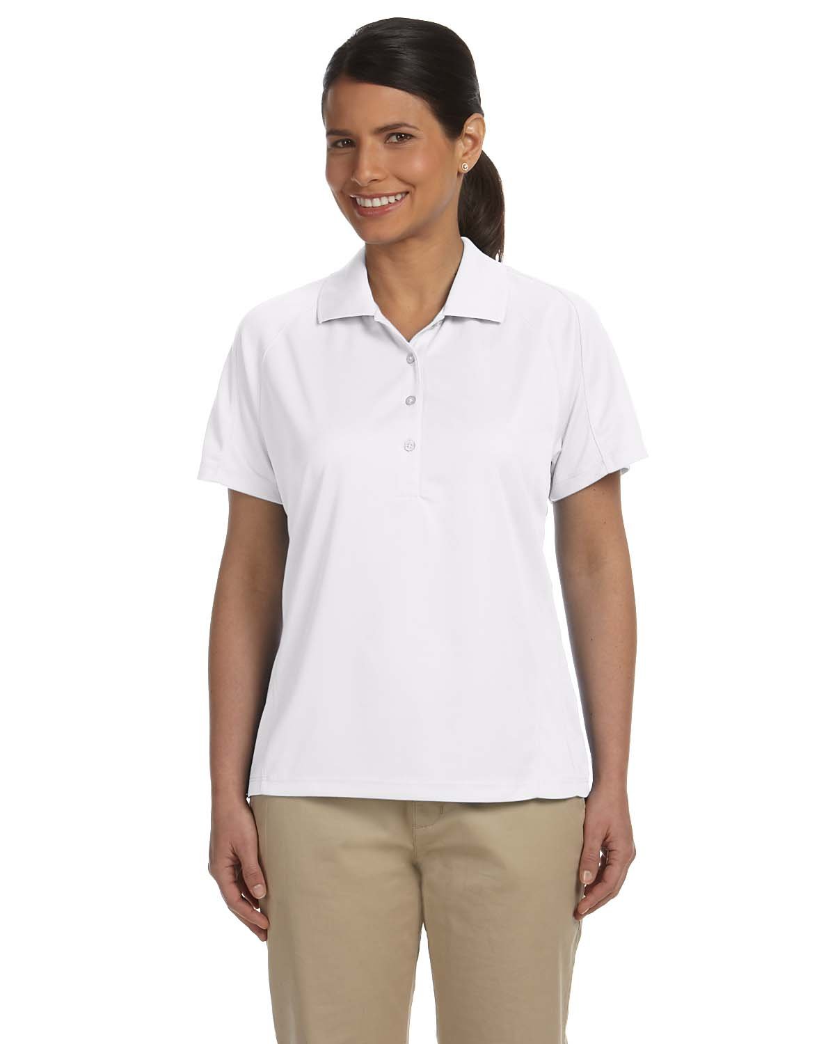 Harriton Ladies' 3.8 oz. Polytech Mesh Insert Polo Harriton