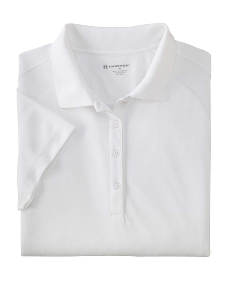 Harriton Ladies' 3.8 oz. Polytech Mesh Insert Polo Harriton
