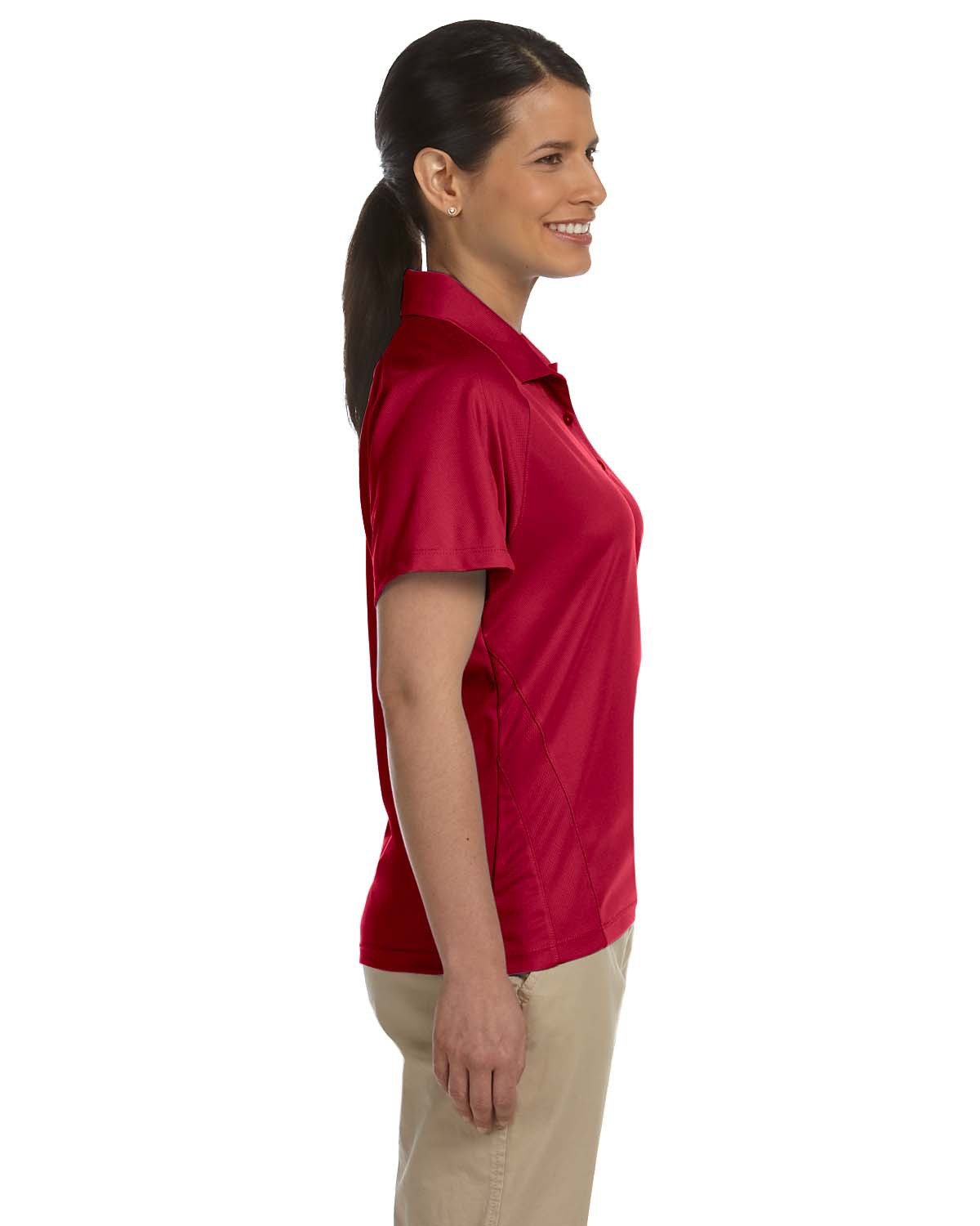 Harriton Ladies' 3.8 oz. Polytech Mesh Insert Polo Harriton