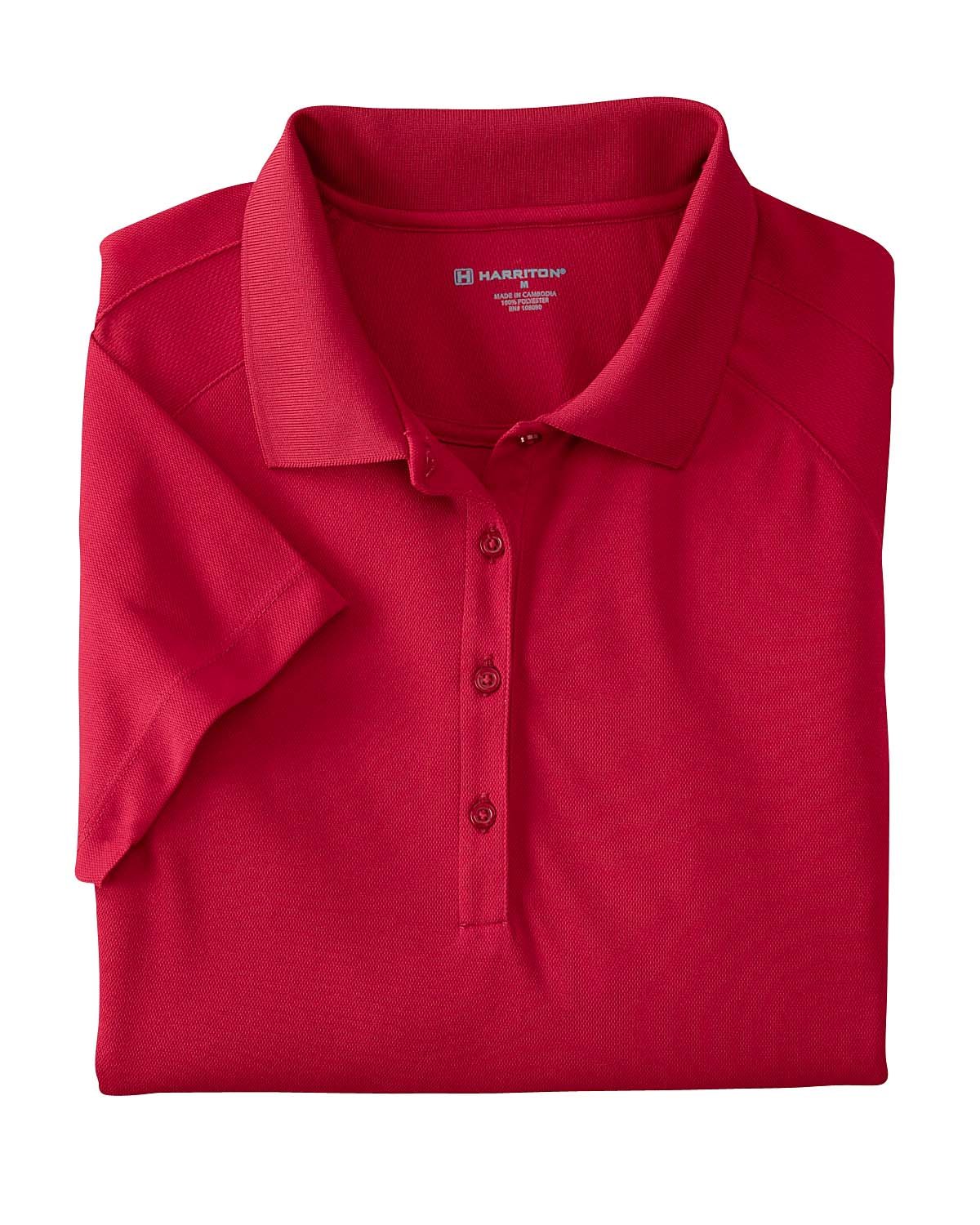 Harriton Ladies' 3.8 oz. Polytech Mesh Insert Polo Harriton