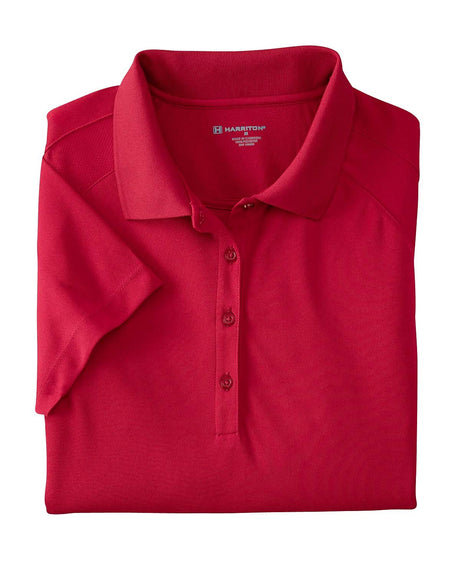 Harriton Ladies' 3.8 oz. Polytech Mesh Insert Polo Harriton