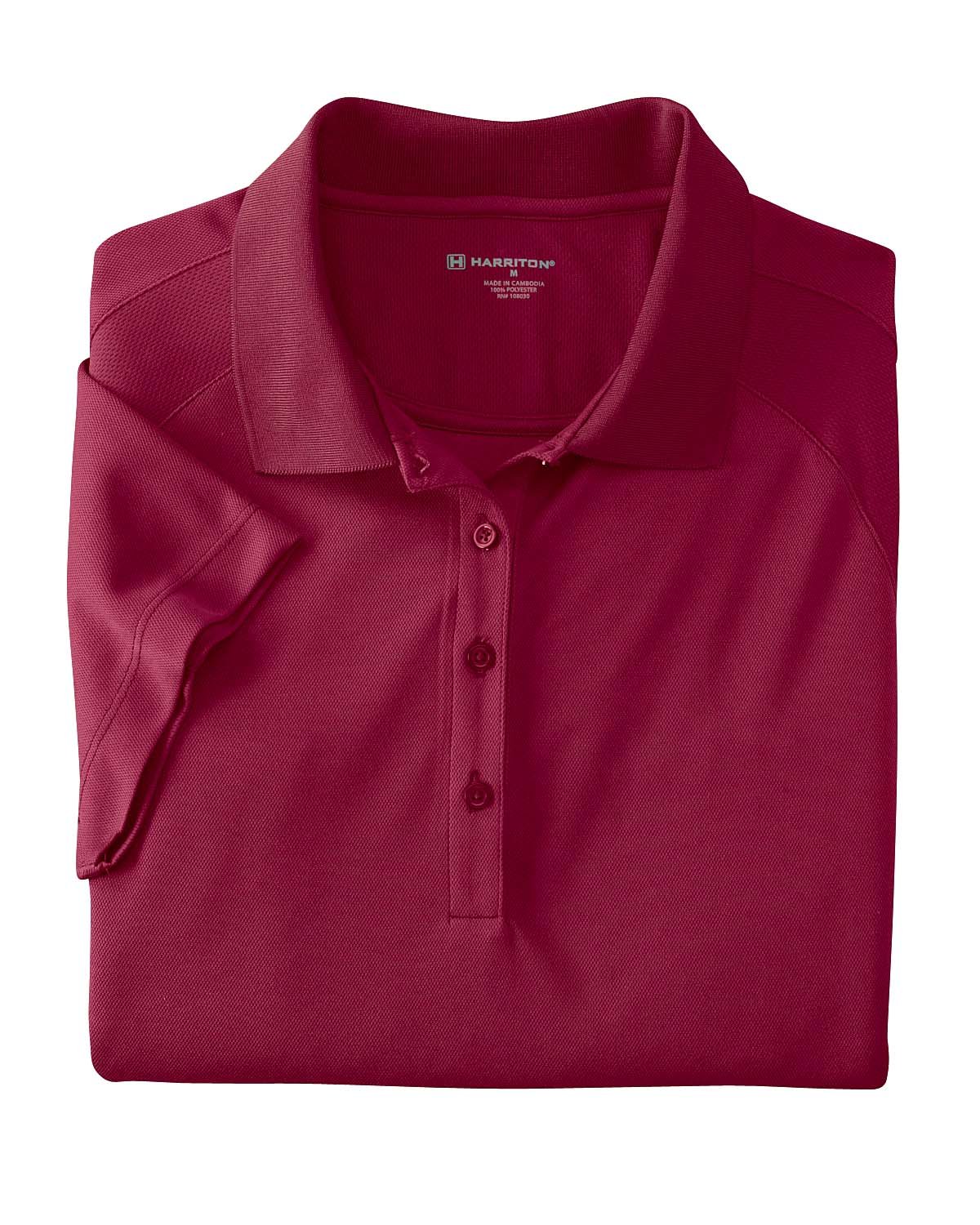 Harriton Ladies' 3.8 oz. Polytech Mesh Insert Polo Harriton