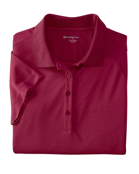 Harriton Ladies' 3.8 oz. Polytech Mesh Insert Polo Harriton
