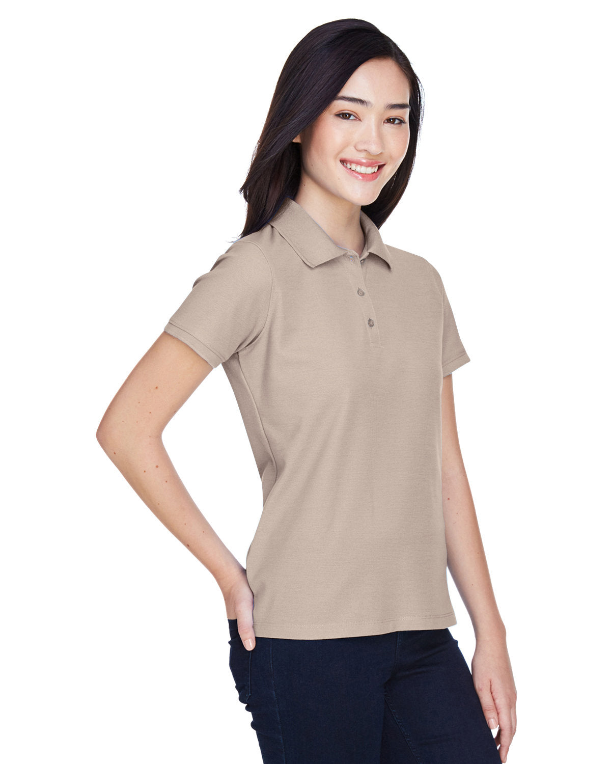 Harriton Ladies' 5 oz. Blend-Tek™ Polo Harriton