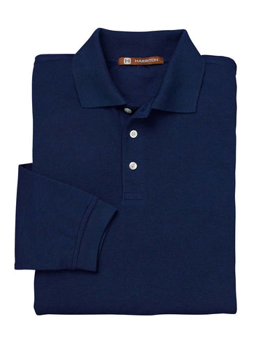Harriton Men's 5.6 oz. Easy Blend™ Long-Sleeve Polo