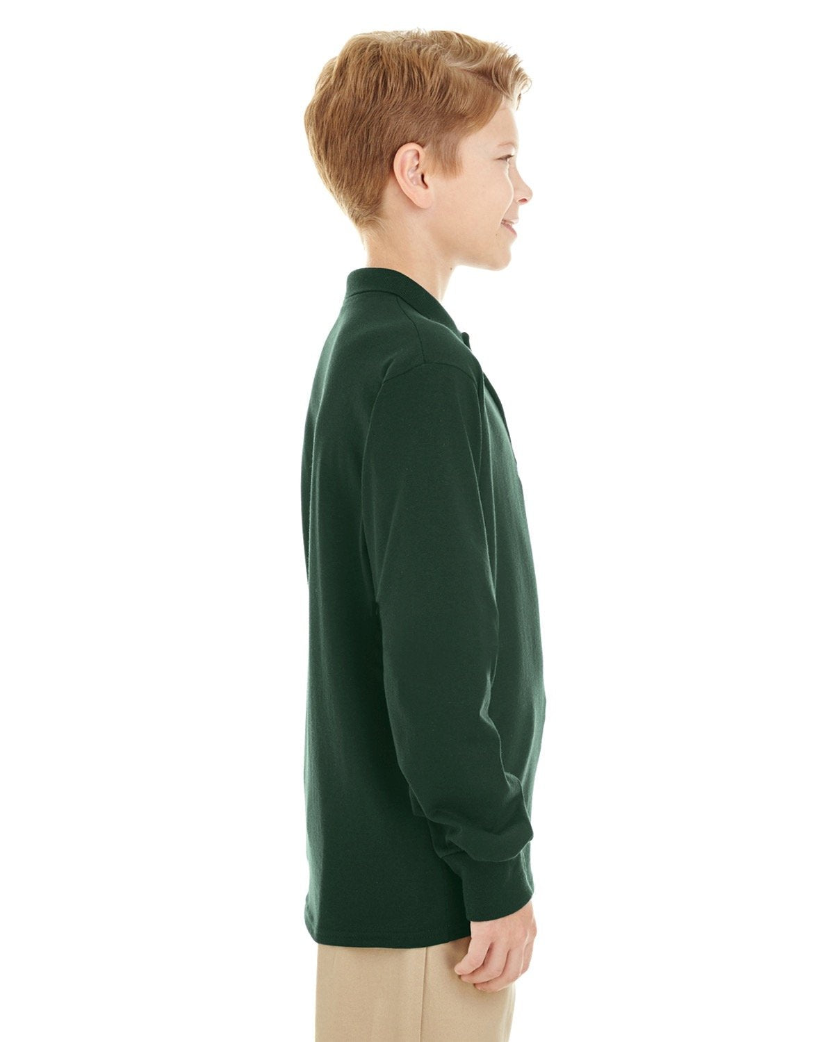 Jerzees Youth SpotShield™ Long-Sleeve Jersey Polo JERZEES