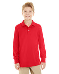 Jerzees Youth SpotShield™ Long-Sleeve Jersey Polo JERZEES
