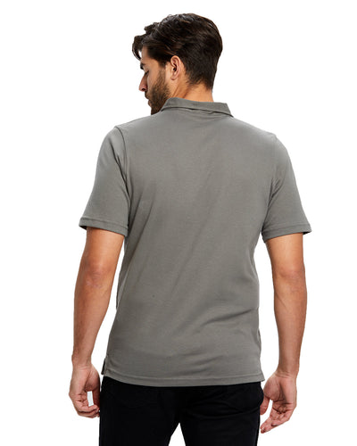 US Blanks Men's Jersey Interlock Polo T-Shirt