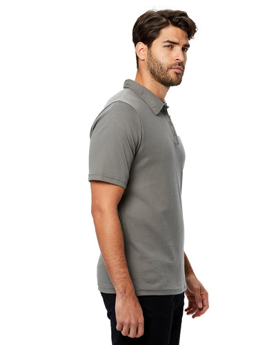 US Blanks Men's Jersey Interlock Polo T-Shirt