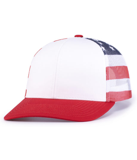 Pacific Headwear Printed Trucker Cap Unisex Accessories Hats & Caps
