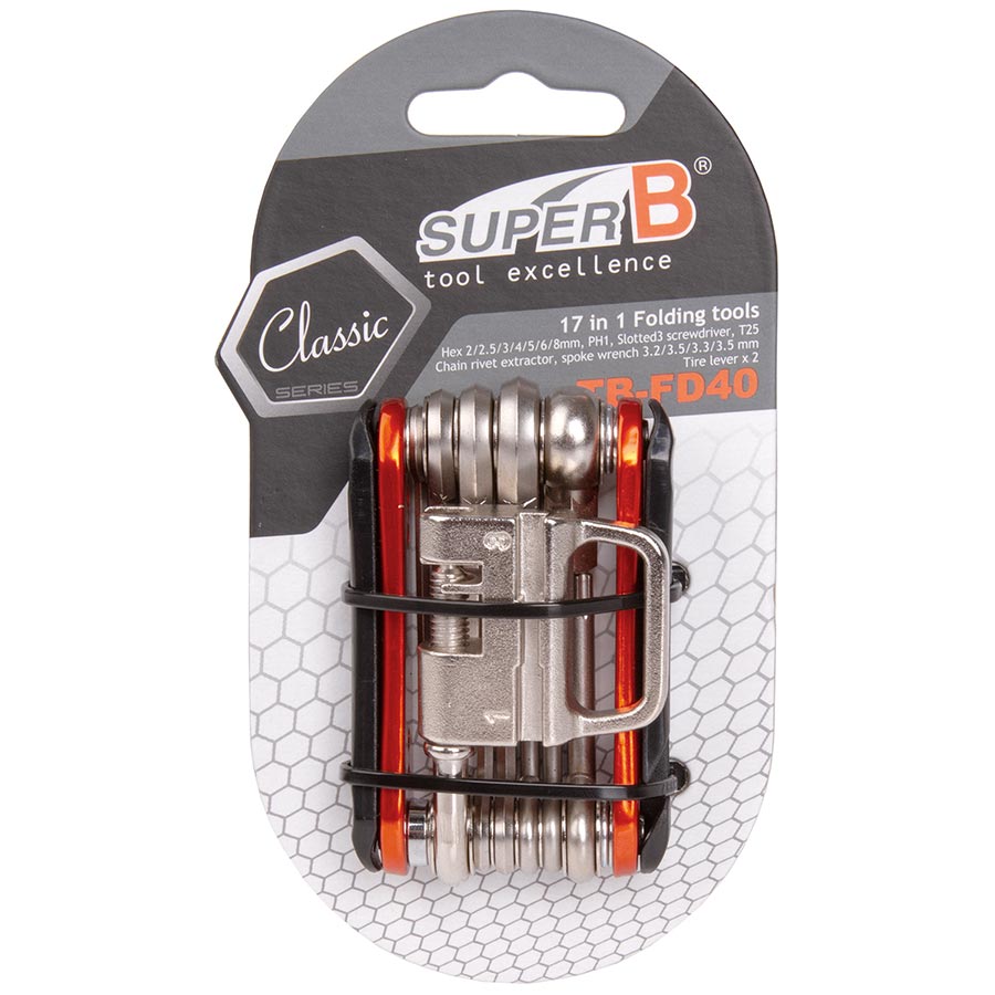 Super-B TB-FD 40 Multi-Tool Bicycle Accessories Tools/Maintenance