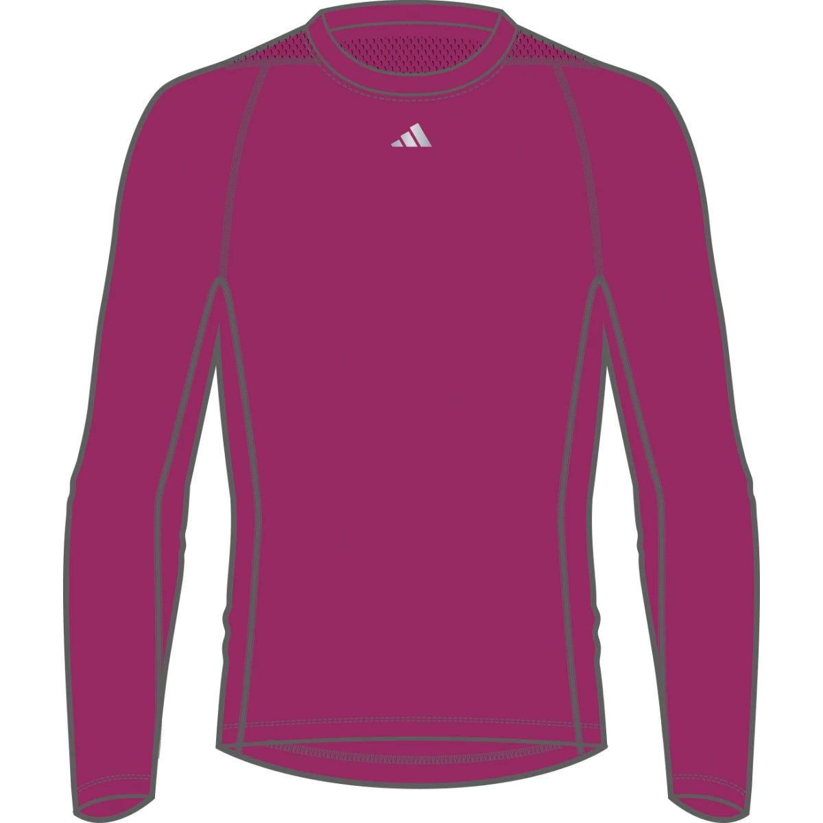 adidas Men's Techfit Aeroready Long-Sleeve Training Tee Mens Apparel Shirts & Tops