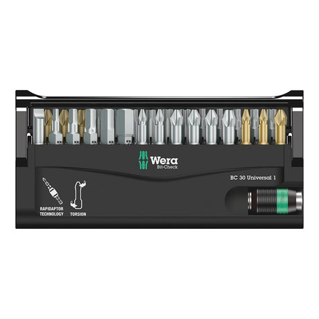 Wera Bit-Check 30 Universal 1 Socket Bits Bicycle Accessories Tools/Maintenance