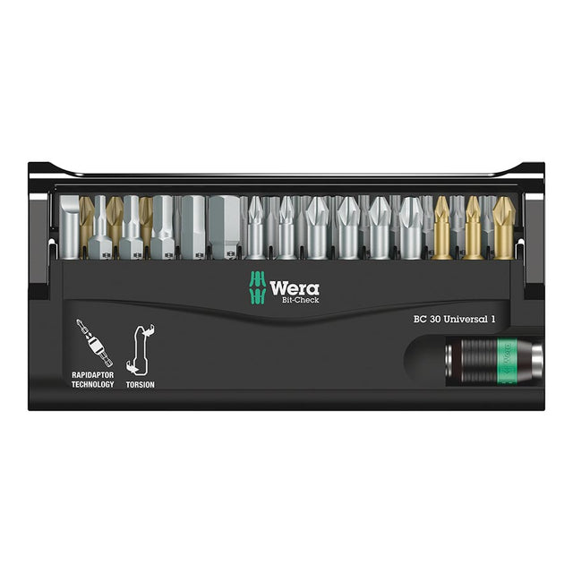 Wera Bit-Check 30 Universal 1 Socket Bits-1