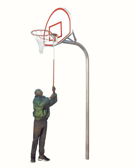 Bison 3-1/2" Tough Duty Removable Playground Basketball System Basketball Equipment All