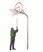 Bison 3-1/2" Tough Duty Removable Playground Basketball System Basketball Equipment All