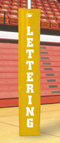 Bison Volleyball Post Padding with 4-Sided Lettering Volleyball Nets & Court Equipment All