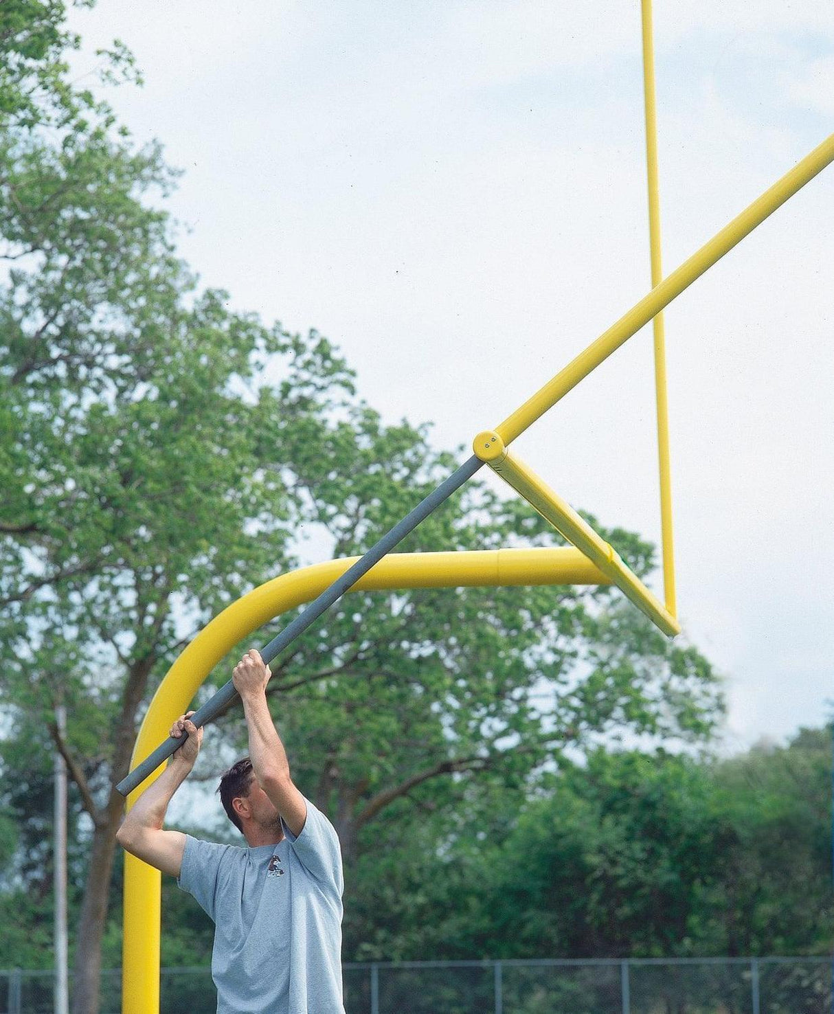 Bison 5-9/16" Gooseneck Football Goalposts WEIGHT ISSUE Football Field Equipment All