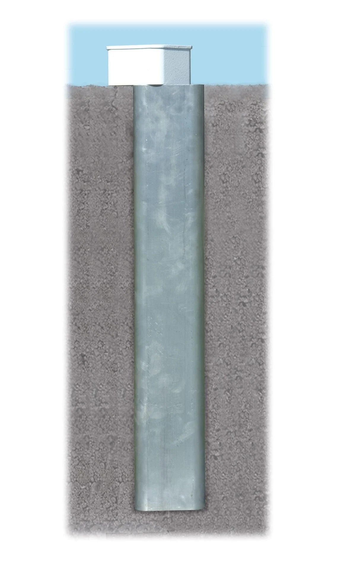 Bison 4" Square Ground Sleeve for In-Ground Aluminum Soccer Goals Soccer Field Equipment All