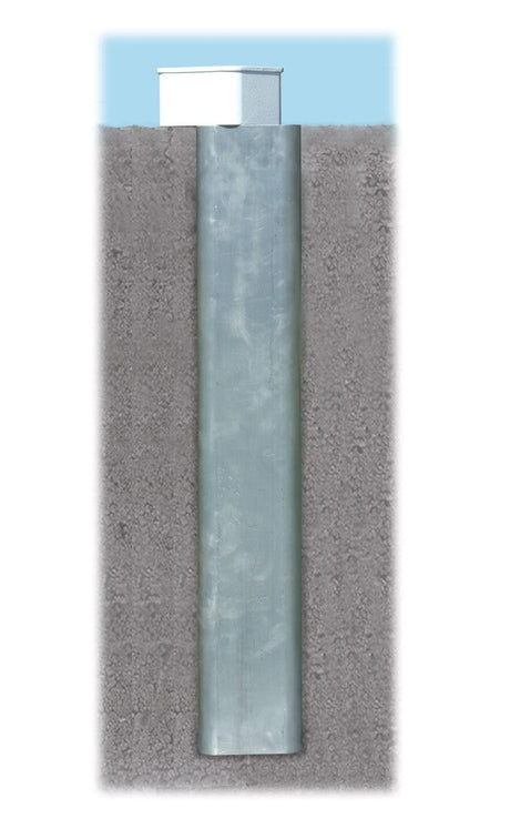 Bison 4" Square Ground Sleeve for In-Ground Aluminum Soccer Goals Soccer Field Equipment All