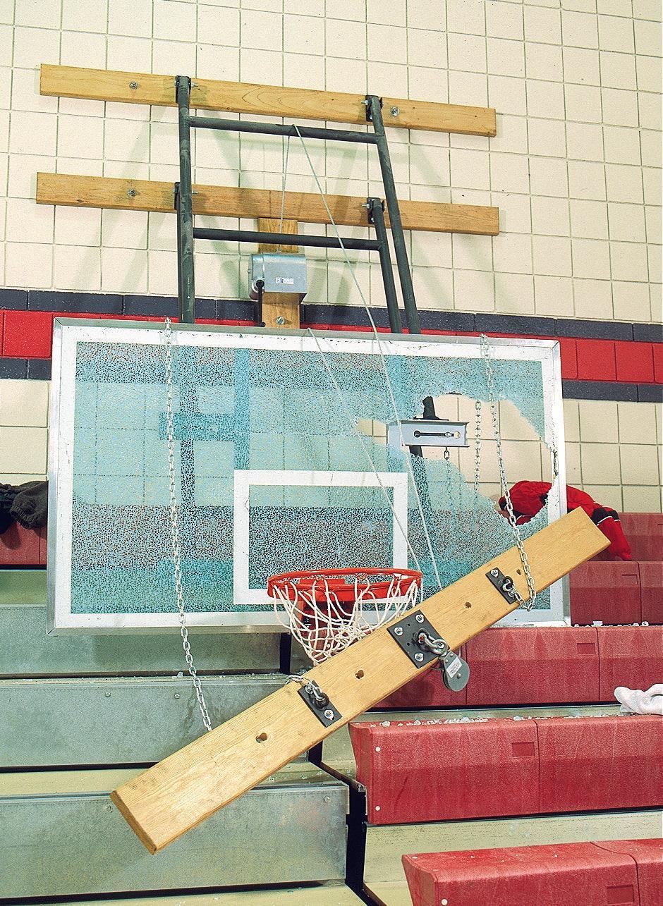 Bison Gym Overhead Aut-O-Loc Safety Belt Basketball Equipment All