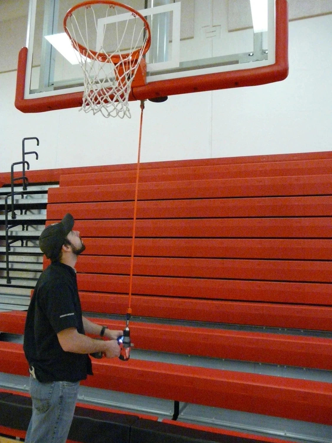 Bison Cordless Winch Winder Kit Basketball Accessories All