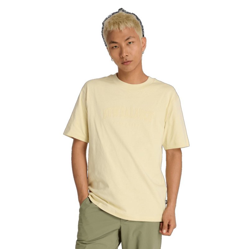 New Balance Men's Embossed Varsity Jersey T-Shirt Mens Apparel Shirts & Tops