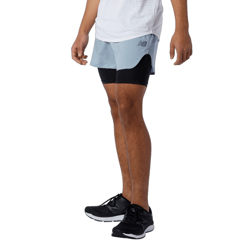 New Balance Men's Q Speed Fuel 2 in 1 5 inch Short Mens Apparel Shorts