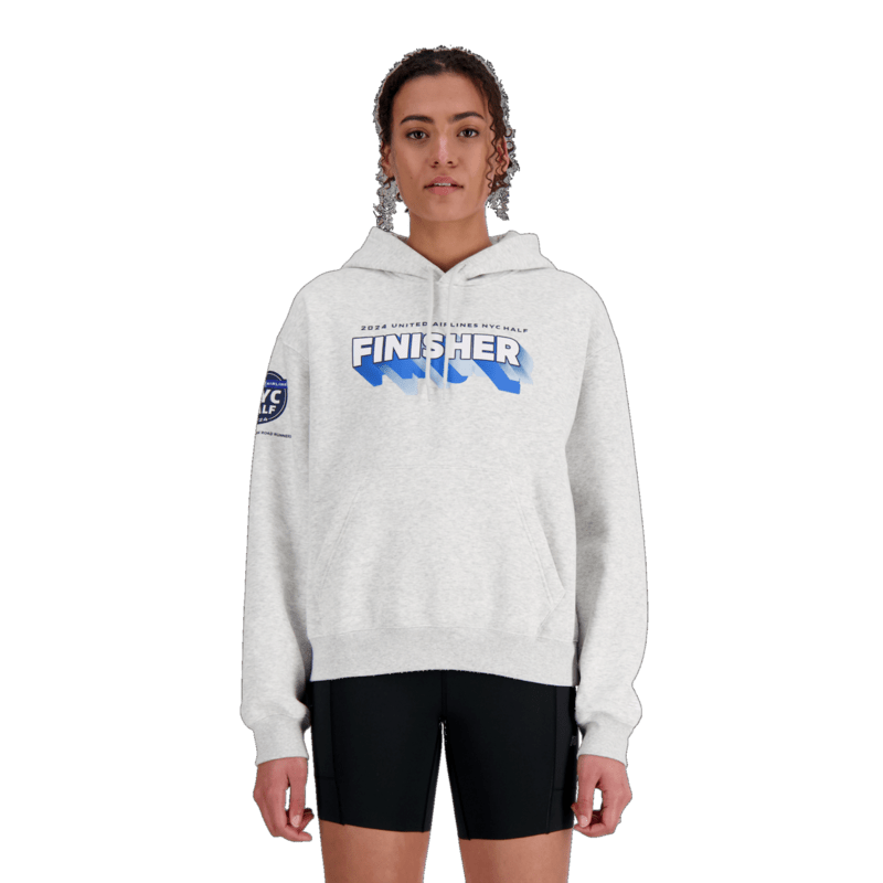 New Balance Women's United Airlines NYC Half Finisher Fleece Hoodie Womens Apparel Sweatshirts & Fleece