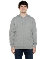 Beimar Unisex Jersey Long-Sleeve Full-Zip Hooded T-Shirt Beimar