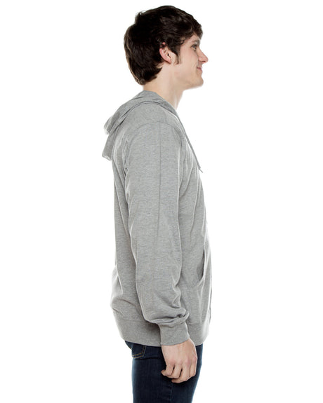 Beimar Unisex Jersey Long-Sleeve Full-Zip Hooded T-Shirt Beimar