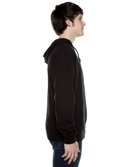 Beimar Unisex Jersey Long-Sleeve Full-Zip Hooded T-Shirt Beimar
