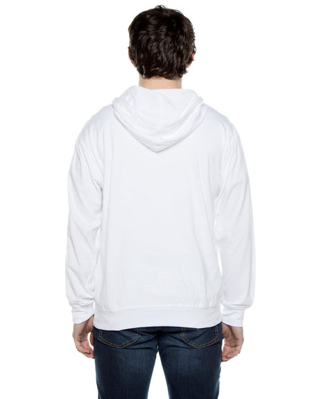 Beimar Unisex Jersey Long-Sleeve Full-Zip Hooded T-Shirt Beimar