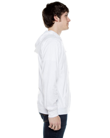Beimar Unisex Jersey Long-Sleeve Full-Zip Hooded T-Shirt Beimar