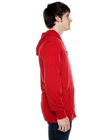 Beimar Unisex Jersey Long-Sleeve Full-Zip Hooded T-Shirt Beimar