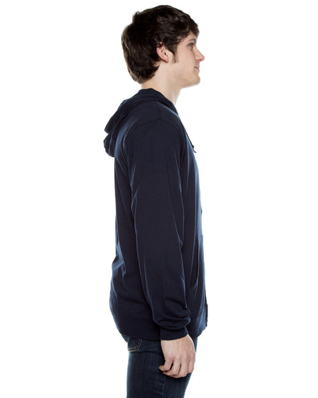 Beimar Unisex Jersey Long-Sleeve Full-Zip Hooded T-Shirt Beimar