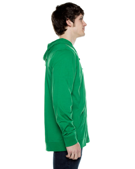 Beimar Unisex Jersey Long-Sleeve Full-Zip Hooded T-Shirt Beimar
