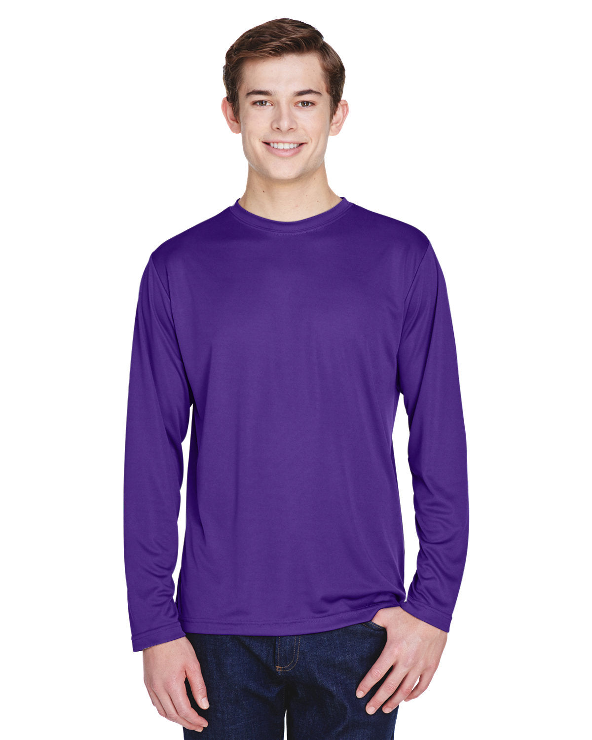 Team 365 Men's Zone Performance Long-Sleeve T-Shirt Mens Apparel Shirts & Tops