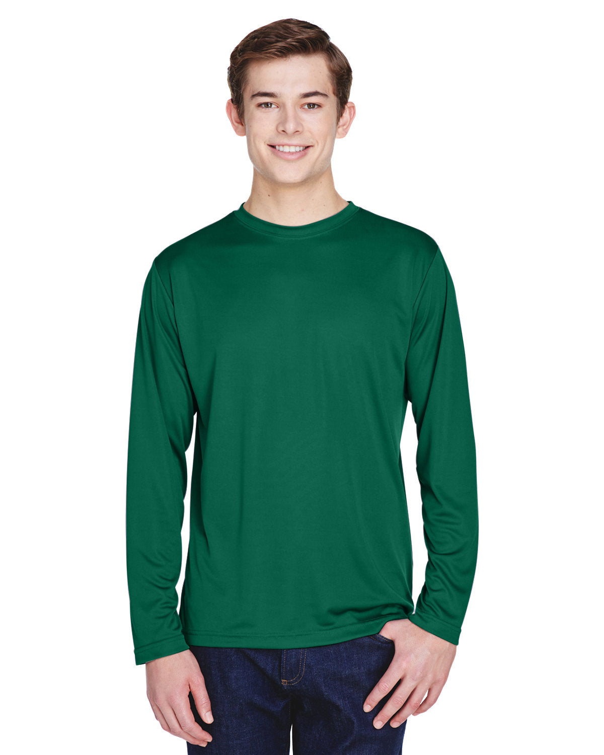 Team 365 Men's Zone Performance Long-Sleeve T-Shirt Mens Apparel Shirts & Tops