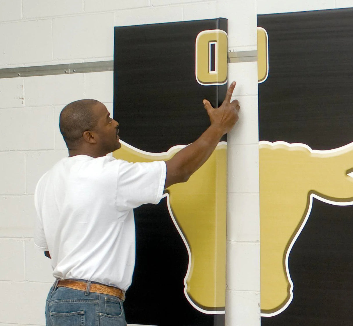 Bison Hidden "Z" Track Mounting System for Wall Padding Sports Field Equipment All