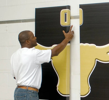 Bison Hidden "Z" Track Mounting System for Wall Padding Sports Field Equipment All