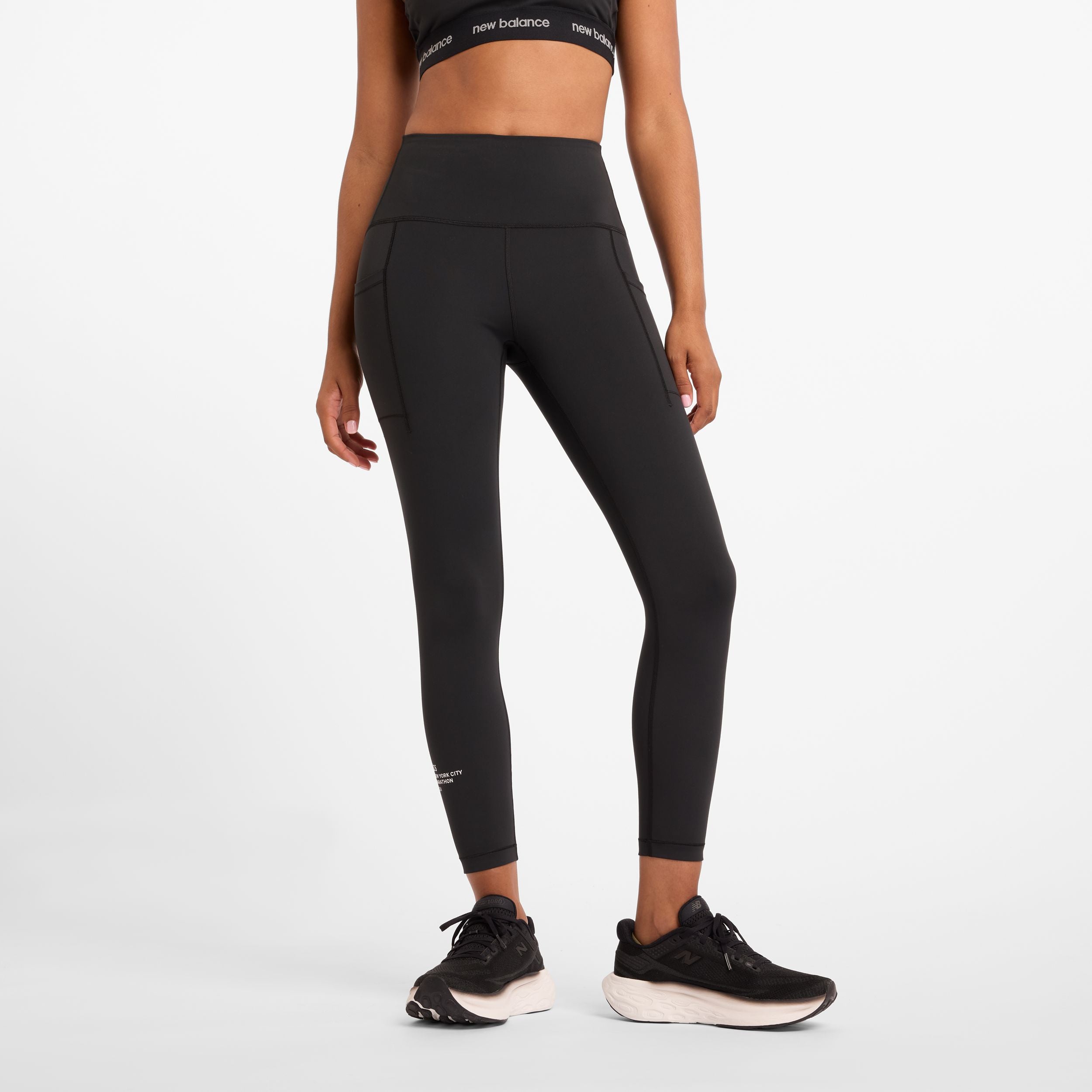 New Balance Women's NYC Marathon Sleek High Rise Legging 23 League