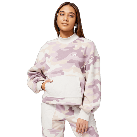 New Balance Women's Athletics Fashion Print Fleece Womens Apparel Sweatshirts & Fleece