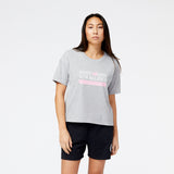 New Balance Women's Sport Core Invitational Cotton Jersey Boxy T-Shirt Womens Apparel Shirts & Tops
