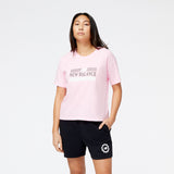 New Balance Women's Sport Core Invitational Cotton Jersey Boxy T-Shirt Womens Apparel Shirts & Tops