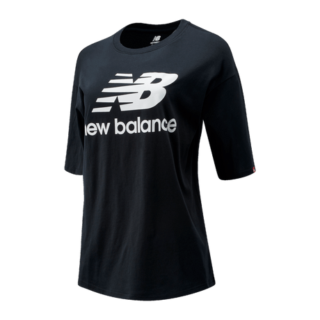 New Balance Women's Essentials Stacked Logo Tee Womens Apparel Shirts & Tops